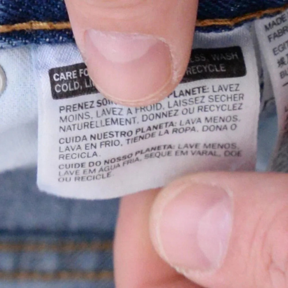 Levis 505 Mid-Wash Straight Leg  Blue Denim Jeans Size 36X30 - Picture 12 of 14